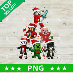 Minecraft Christmas PNG Download characters