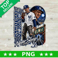 Freddy Krueger New York Yankees Halloween baseball PNG