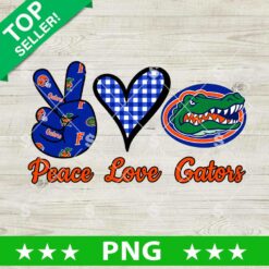 Peace Love Gators PNG