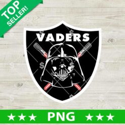 Darth Vader Raiders PNG skull shield design