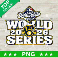 Milwaukee Brewers MLB World Series Champions PNG design with professional baseball branding and team colors for sports sublimation