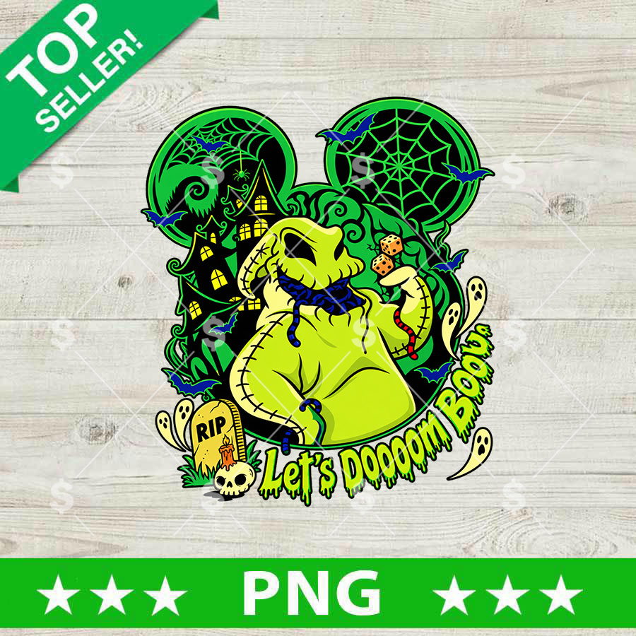Oogie Boogie Halloweentown PNG Let's Doooom Booouaa Sublimation Design