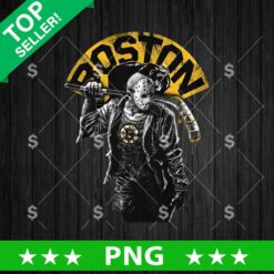 Boston Bruins PNG Jason Voorhees hockey horror sublimation design for DTF shirts