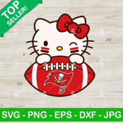 Hello Kitty Tampa Bay Buccaneers SVG design