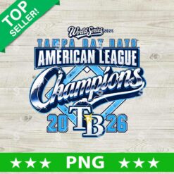 Tampa Bay Rays American League Champions 2026 PNG World Series baseball digital cut file design