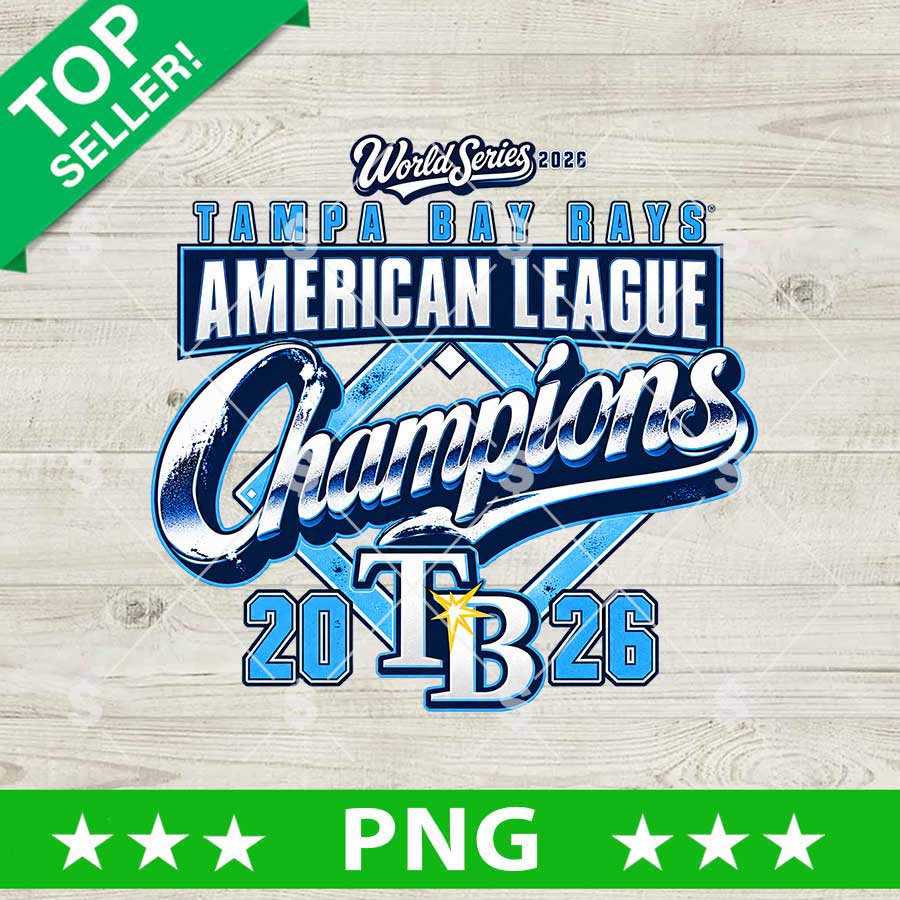 Tampa Bay Rays American League Champions 2026 PNG World Series baseball digital cut file design