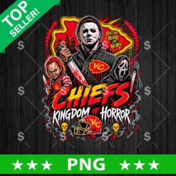 Kansas City Chiefs Kingdom of Horror PNG Halloween Football Sublimation Design