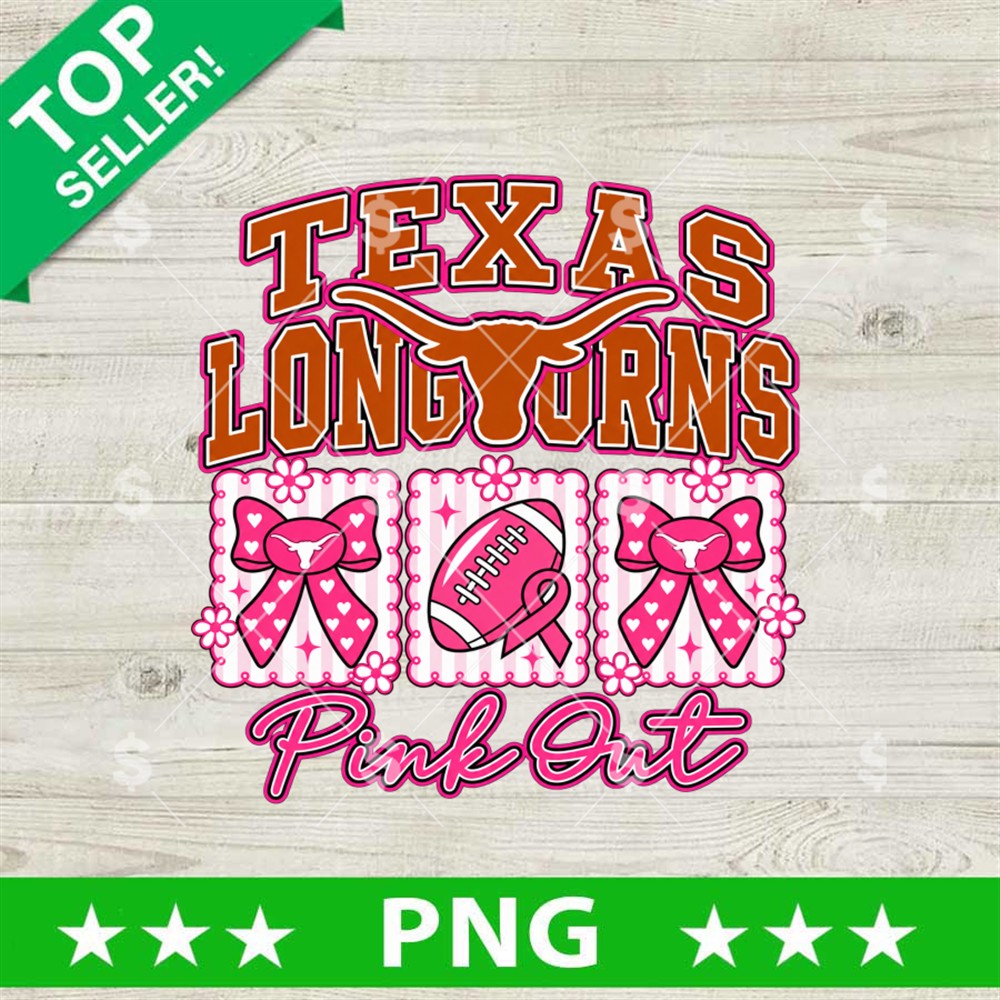 Texas Longhorns Breast Cancer Awareness PNG