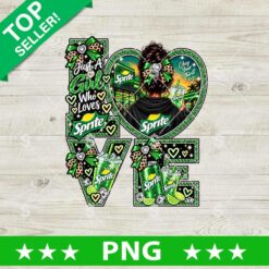 Sprite LOVE PNG Soda Drink Messy Bun Sublimation Design Digital File