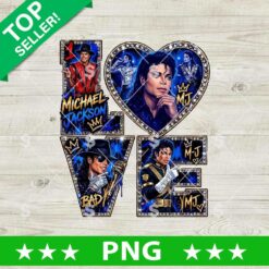 Michael Jackson LOVE PNG King of Pop Sublimation Design Digital File