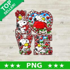 Snoopy LOVE PNG Valentine Dog Sublimation Design Digital File