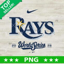 Tampa Bay Rays World Series 2026 PNG baseball sunburst digital cut file design