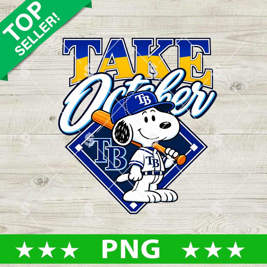 Tampa Bay Rays Snoopy Take October PNG baseball