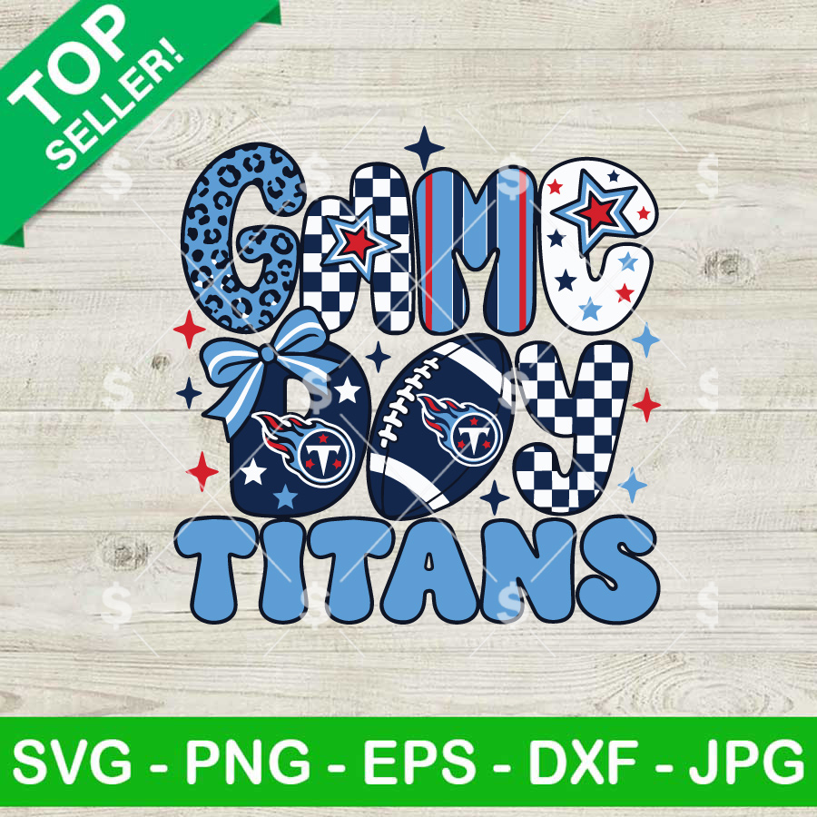 Tennessee Titans SVG Game Day football leopard checkered bow cut file for Cricut sublimation